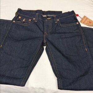 True Religion Men's Indigo Straight Jeans